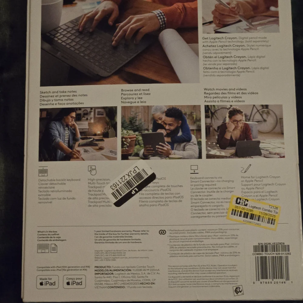 Gray Keyboard Case with Stylus Holder